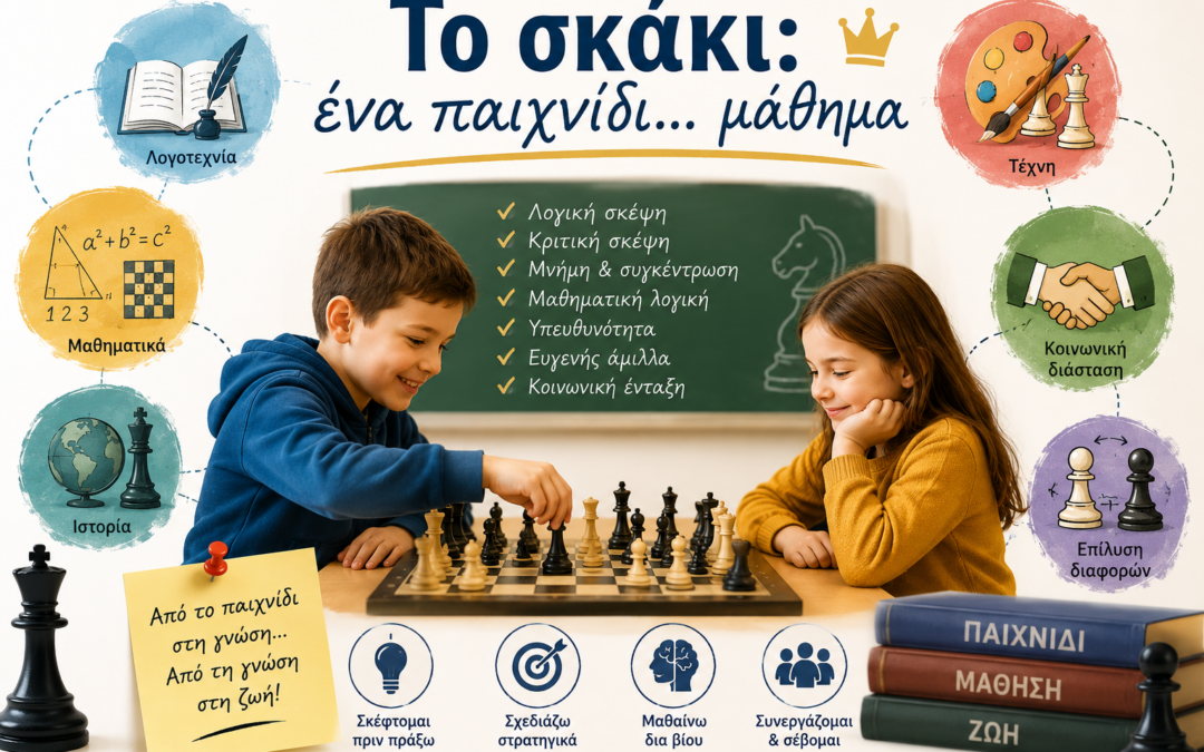 Το σκάκι: ένα παιχνίδι… μάθημα